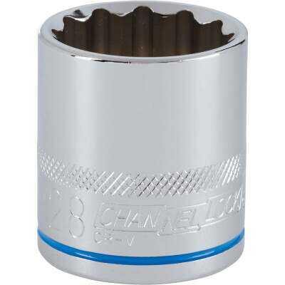 Channellock 1/2 In. Drive 28 mm 12-Point Shallow Metric Socket